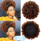 Ponytail Chignon Hair Extensions Synthetic Puff Afro Short Kinky Curly