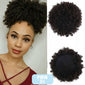 Ponytail Chignon Hair Extensions Synthetic Puff Afro Short Kinky Curly