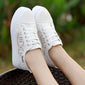 Summer casual ladies shoes cutouts lace canvas hollow