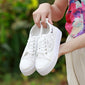 Summer casual ladies shoes cutouts lace canvas hollow