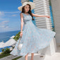 Women Party Midi Dresses Casual Sun Beach Vestidos