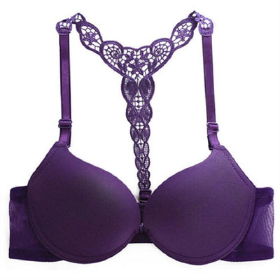 Women thin cup brassiere lace back underwear