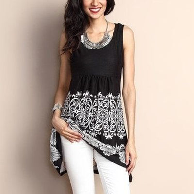 Sun dresses large sizes women tunic summer sleeveless dress