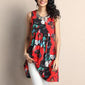 Sun dresses large sizes women tunic summer sleeveless dress