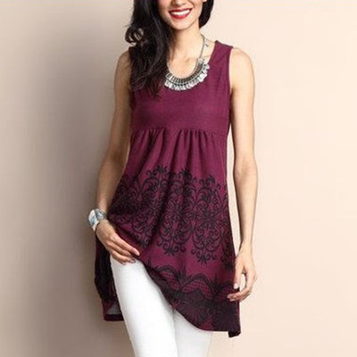 Sun dresses large sizes women tunic summer sleeveless dress