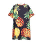 Women Pineapple Printing Casual Beach Sundress